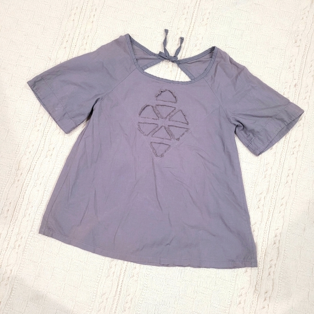 Prairie Underground Cutout Back Peasant Top Size XS